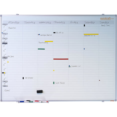 eurokraft basic, Planning hebdomadaire, neutre, division en 7