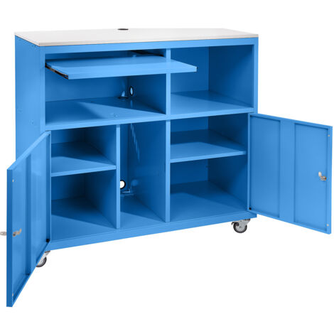 eurokraft basic, Pupitre pour ordinateur, mobile, h x l x p