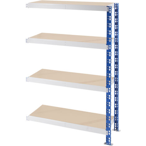 eurokraft basic, Rayonnage emboîtable, tablettes en aggloméré,