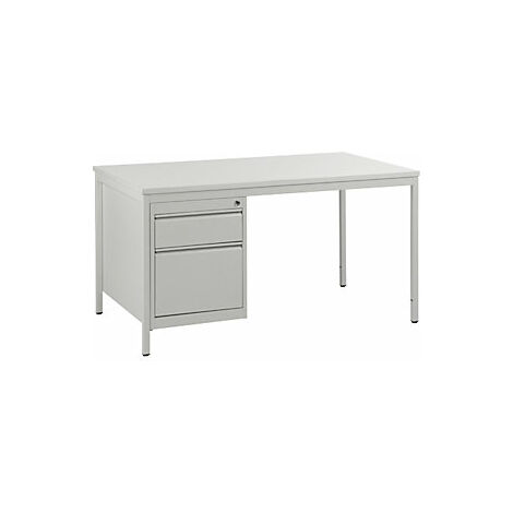 eurokraft basic  Scrivania per capi reparto  grigio chiaro 