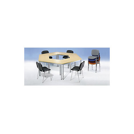 eurokraft basic  Tavolo multiuso  forma trapezoidale  alt x
