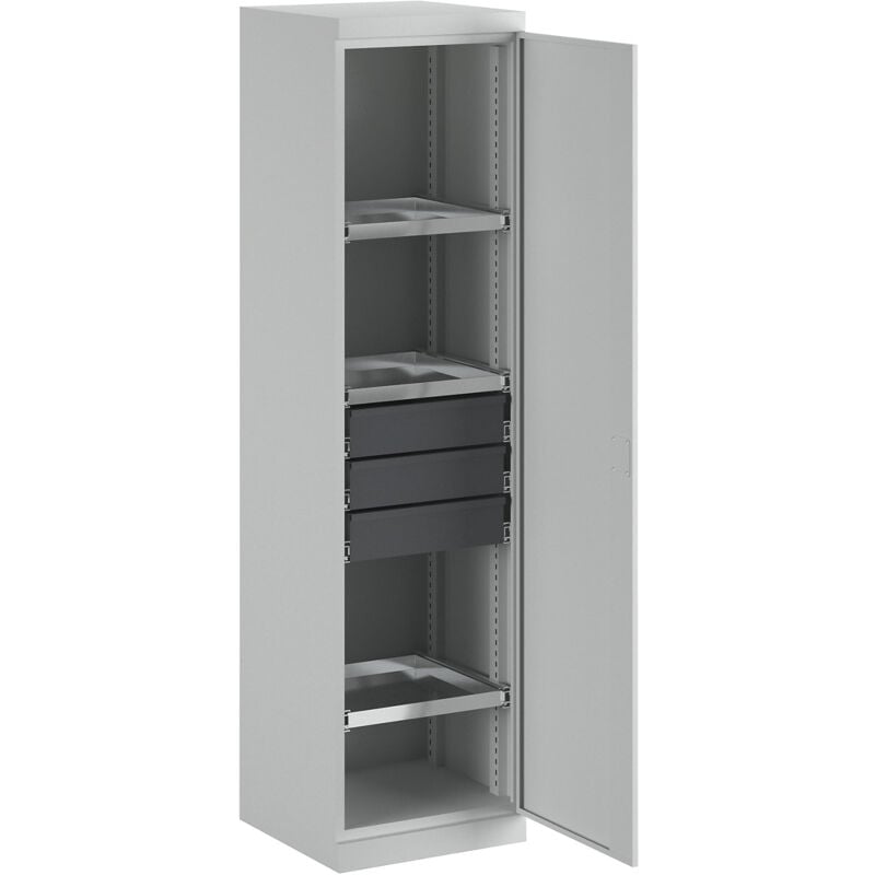Eurokraft pro, Armoire d'atelier, largeur 500 mm, 3 tablettes
