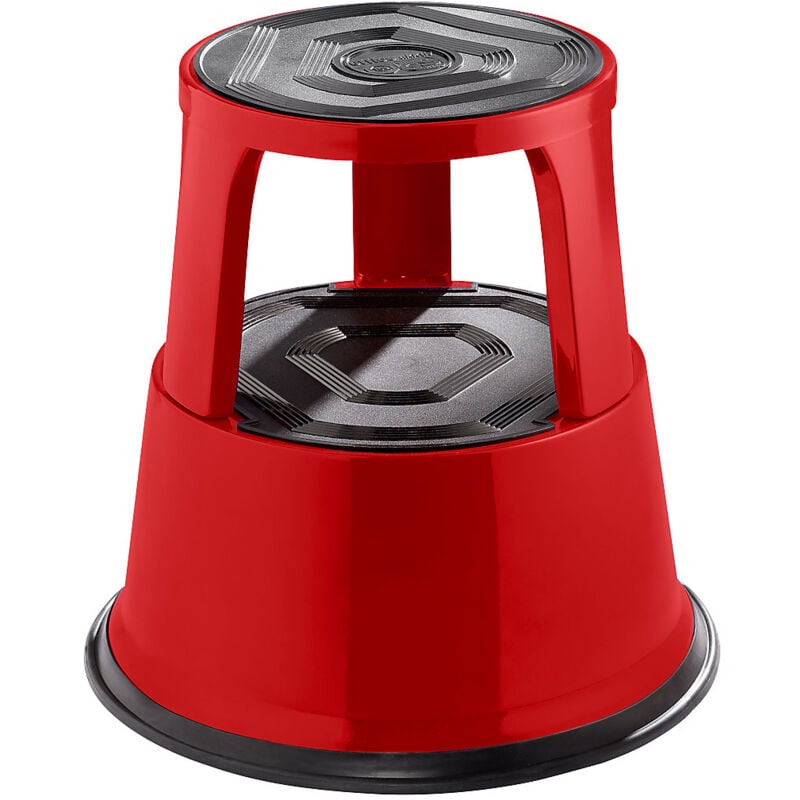 Certeo - eurokraft pro Marchepied roulant en tôle d'acier robuste