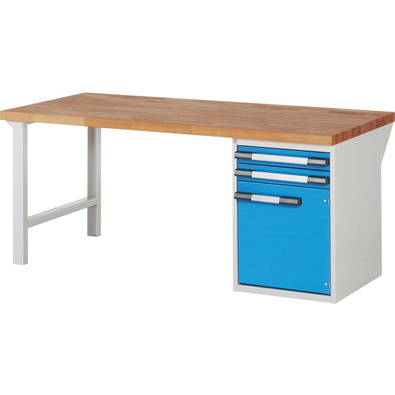 Eurokraftpro - eurokraft pro, Établi, système modulaire Série 7000, 2 tiroirs