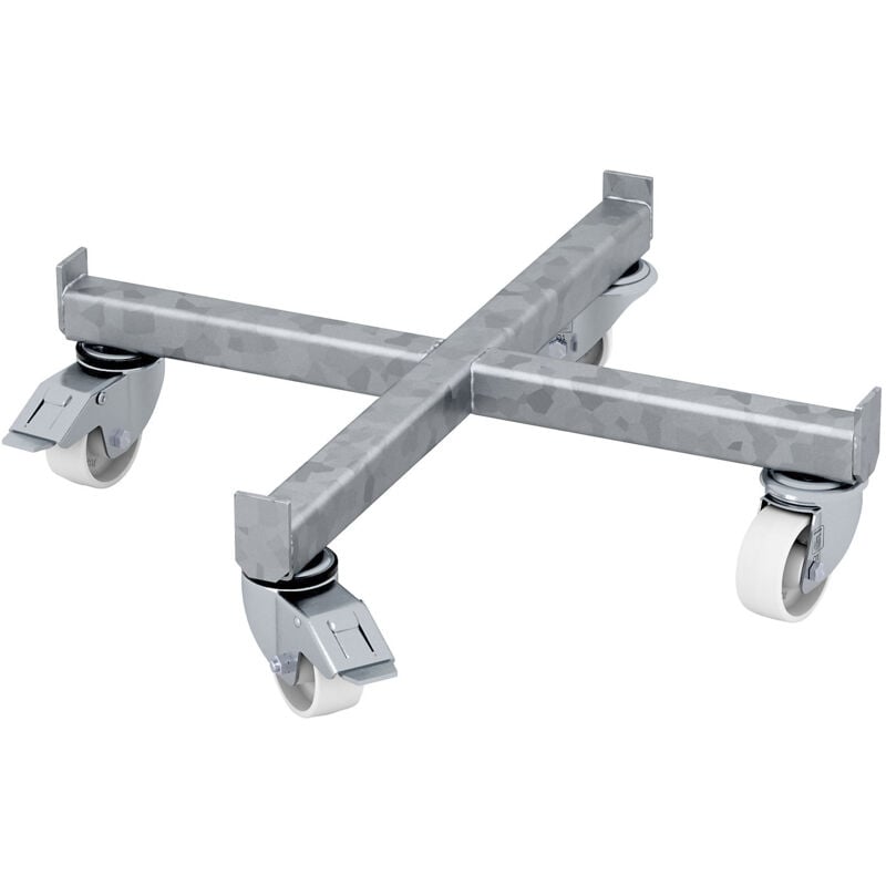 Eurokraftpro - eurokraft pro, Roule-fût, l x l 610 x 610 mm, galvanisé à