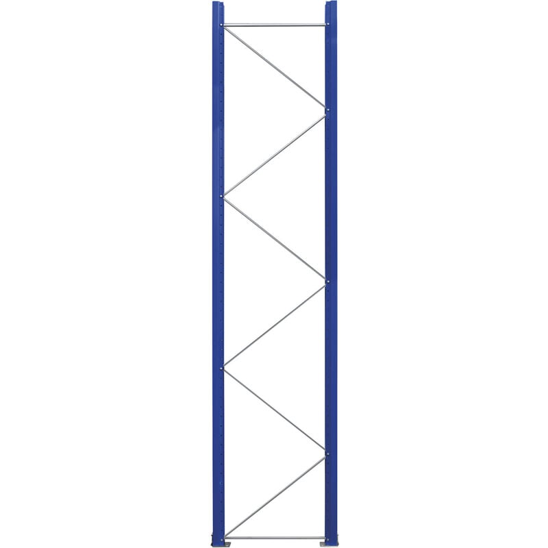 Eurokraftpro - eurokraft pro, Échelle de rayonnage à palettes, démontée, bleu