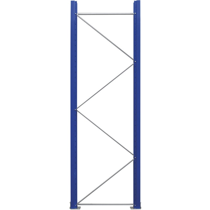 Eurokraftpro - eurokraft pro, Échelle de rayonnage à palettes, démontée, bleu