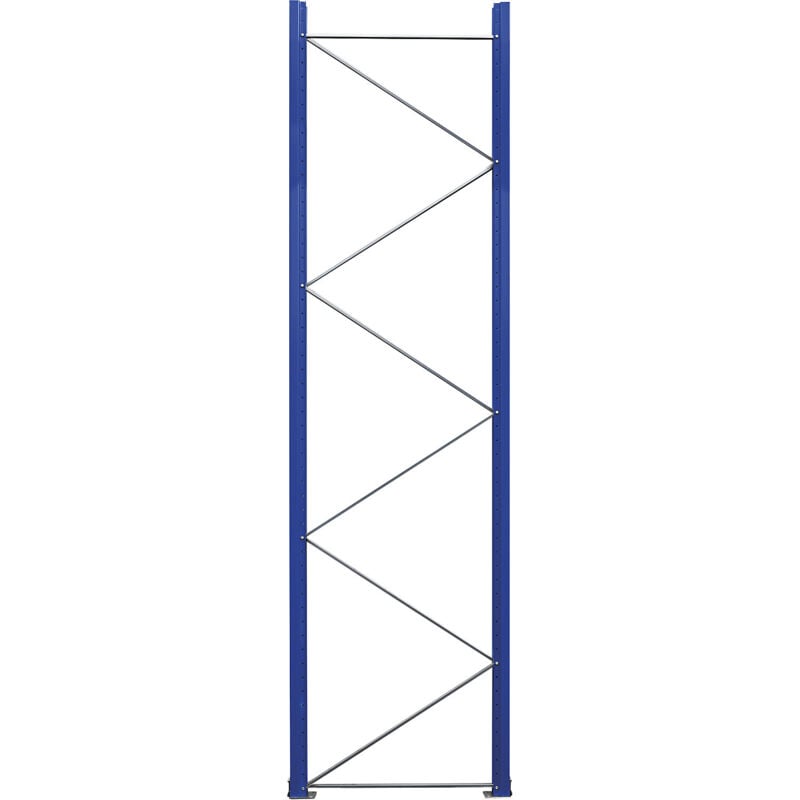 Eurokraftpro - eurokraft pro, Échelle de rayonnage à palettes, démontée, bleu