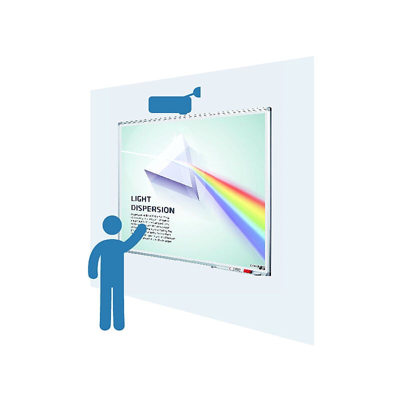 Eurokraftpro - eurokraft pro Écran de projection émaillé légèrement mat l