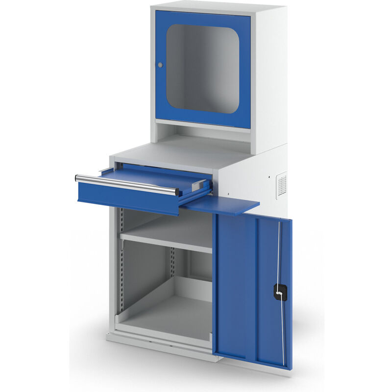 QUIPO, Armoire informatique, h x l x p 1600 x 600 x 695 mm, 1