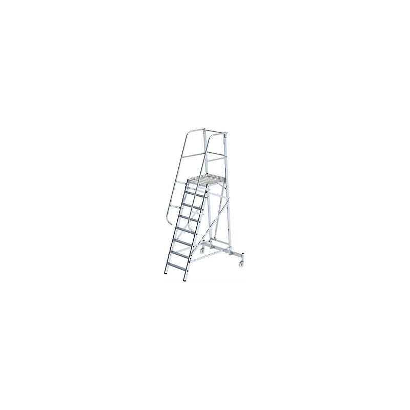 Image of eurokraft pro Scala in alluminio a piattaforma con rotelle