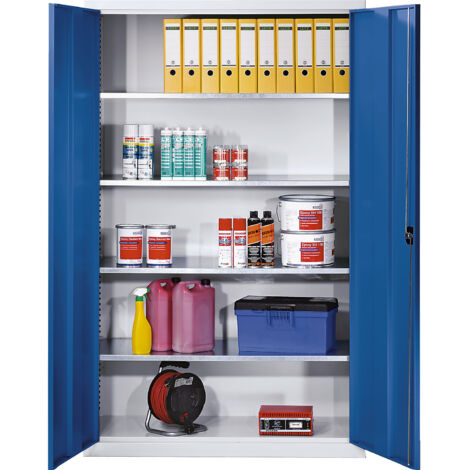 eurokraft pro, Armoire à portes battantes en tôle d'acier, h x