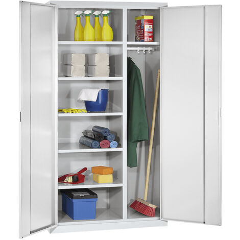 eurokraft pro, Armoire d'entretien, 6 tablettes, 1 tringle,