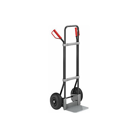 eurokraft pro  Carrello per sacchi  nero  piano di appoggio
