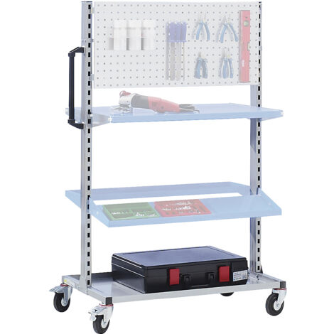 eurokraft pro, Chariot d'atelier modulaire, pour 2 plaques de