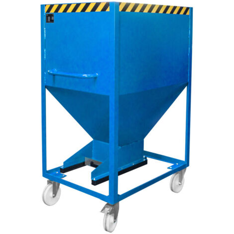 eurokraft pro, Conteneur-silo en forme d'entonnoir, mobile,