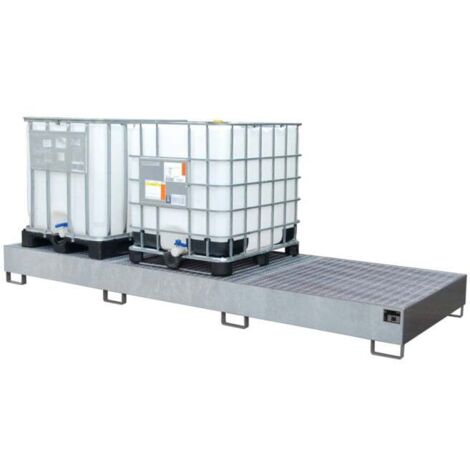 eurokraft pro, Cuve de rétention en acier pour cubitainers IBC /