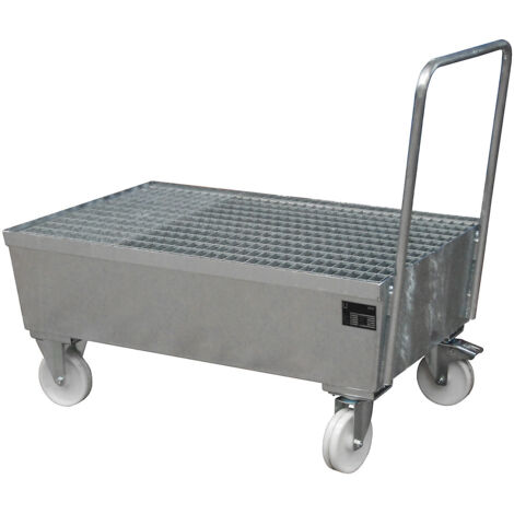 eurokraft pro, Cuve de rétention mobile en acier avec bord