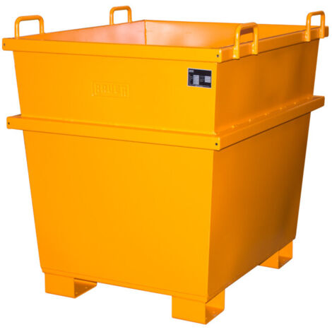 eurokraft pro, Cuve universelle, capacité 1 m³, orange jaune