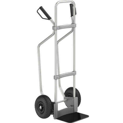 eurokraft pro, Diable en aluminium avec semelles, l x p bavette