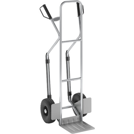 eurokraft pro, Diable en aluminium, modèle XL: grande bavette