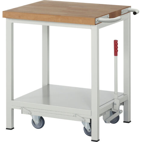 eurokraft pro, Établi mobile à châssis escamotable, sur