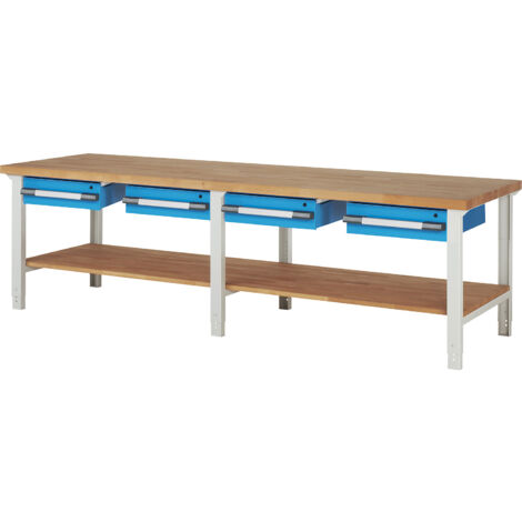 eurokraft pro, Établi, système modulaire Série 7000, 4 tiroirs