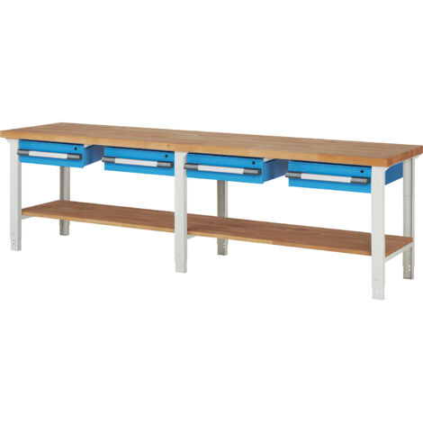 eurokraft pro, Établi, système modulaire Série 7000, 4 tiroirs