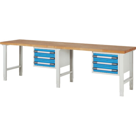 eurokraft pro, Établi, système modulaire Série 7000, 6 tiroirs