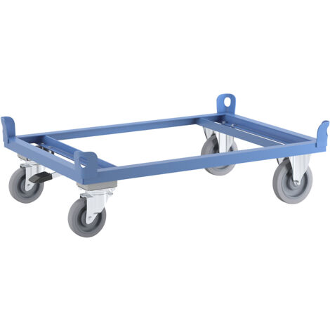 eurokraft pro, Plateau roulant en acier, pour palettes Europe,