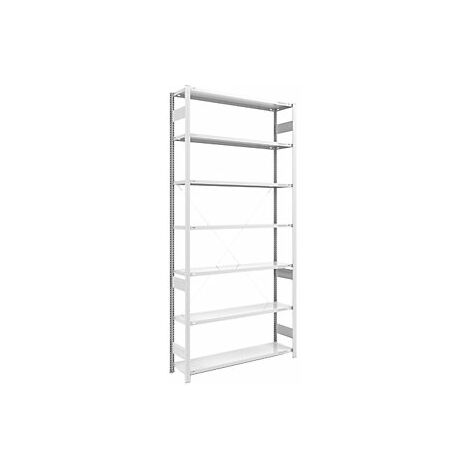 eurokraft pro Scaffale a innesto a ripiani lunghi RAL 7035