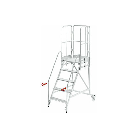 eurokraft pro  Scala a palchetto mobile  zincatura a fuoco  5