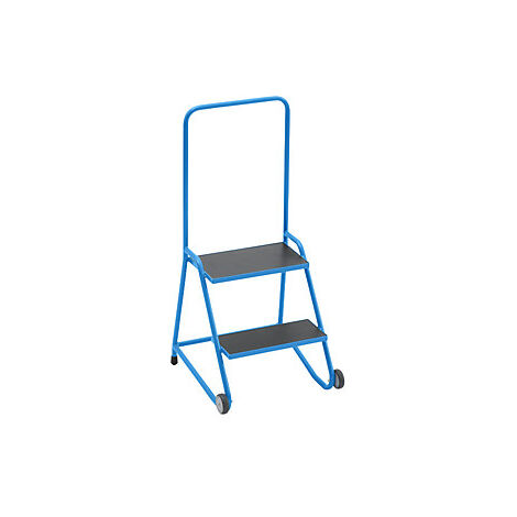 eurokraft pro  Scaletta a sgabello mobile  gradini con pannello