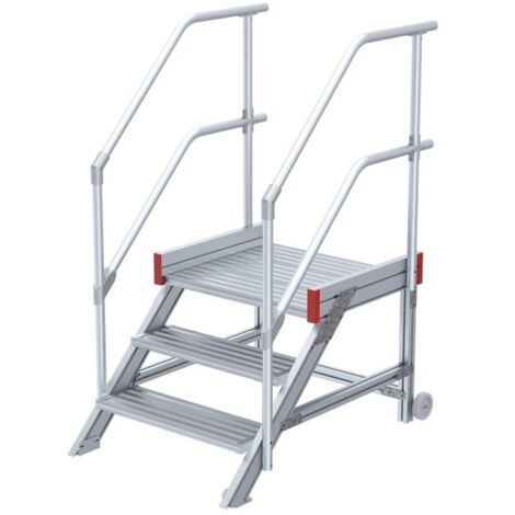 Euroline 514 Anstieg 45° 600mm Stufenbreite 3 Stufen Alu gerieft