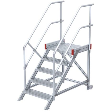Euroline 514 Anstieg 45° 600mm Stufenbreite 5 Stufen Alu gerieft
