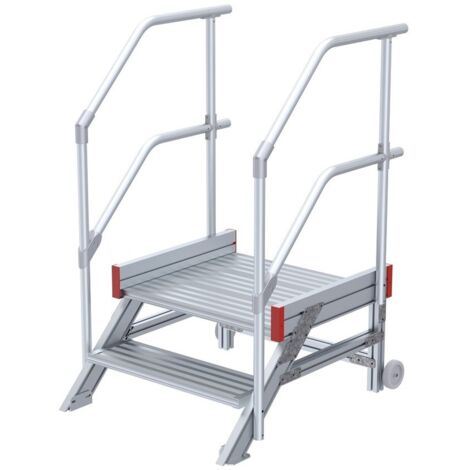 Euroline 514 Anstieg 45° 800mm Stufenbreite 2 Stufen Alu gerieft