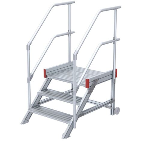Euroline 514 Anstieg 45° 800mm Stufenbreite 3 Stufen Alu gerieft