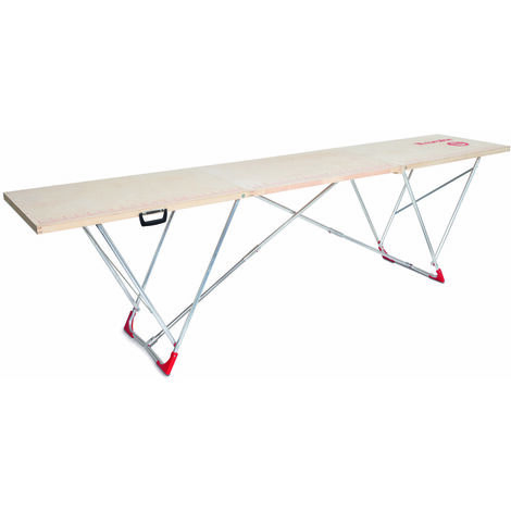 Euroline eurotap Profi-Holz-Tapeziertisch Nr. 812 Breite 80 cm, Länge 3m