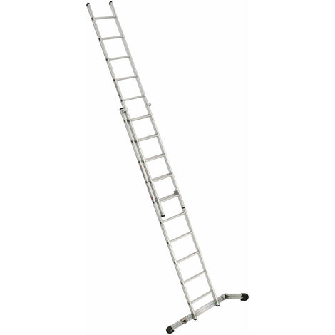 Euroline Premium 302 Schiebeleiter 2x10 Sprossen mit Vario-Traverse