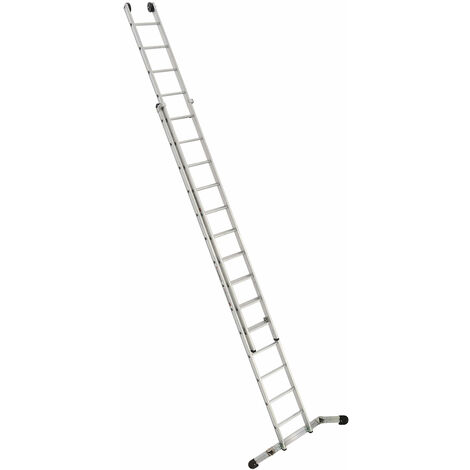 Euroline Premium 302 Schiebeleiter 2x14 Sprossen mit Vario-Traverse