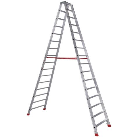 Euroline Premium 30577 Stufenstehleiter 2x16 Stufen