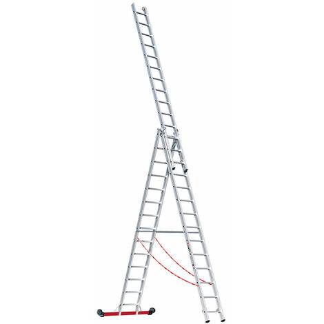 Euroline Premium 30778 Mehrzweckleiter 3-teilig 3x14 Sprossen