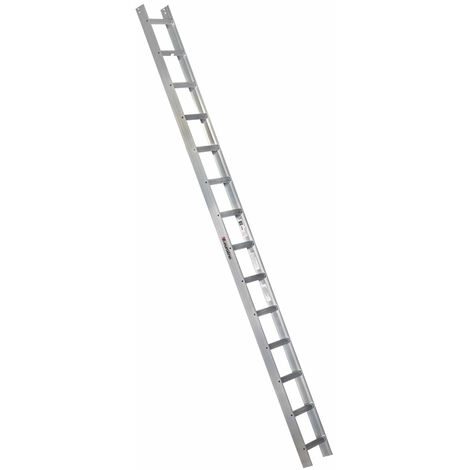 Euroline Premium Kaminkehrerleiter 14 Sprossen Alu natur
