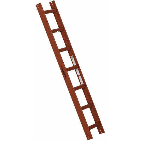 Euroline Premium Kaminkehrerleiter 7 Sprossen RAL8004 Rot
