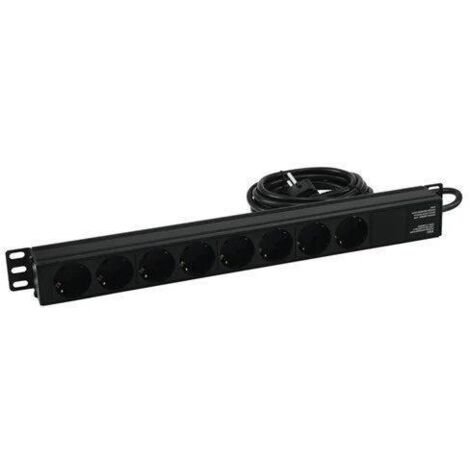 Eurolite 30240215 Unidad de distribución de energía 8 salidas AC Negro 1U