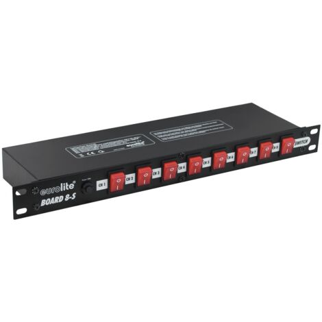 Eurolite BOARD Distributore di corrente da 19 8 scomparti 1 U