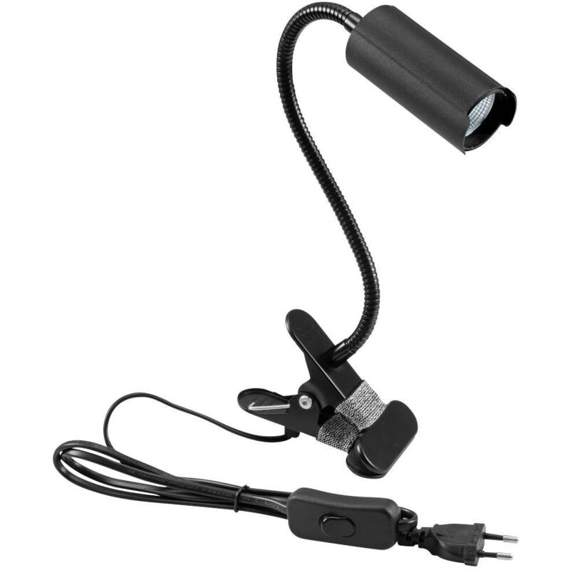 Lampe led à pince Eurolite KKL-7 41600552 7 w noir A588132