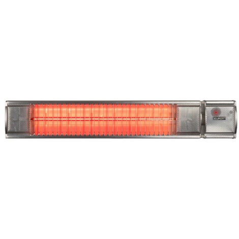 Eurom 334524 Golden 2200 Comfort RCD - Chauffage pour terrasse - Télécommande incluse - 2200W - 600 x 110 x 110mm