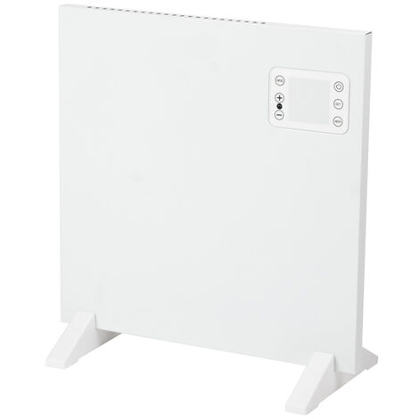 Eurom Alutherm 400XS Radiateur convecteur - 40x42.9cm - IP24 - 400watt - wifi - sol/mur - Horizontal - métal - blanc brillant