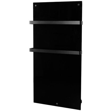 Eurom Sani 600 Comfort Panneau Infrarouge salle de bain 115x46.5cm Wifi 600watt Verre Noir